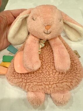 Itzy Ritzy Lovey Pal Bunny Sensory Lovey with Silicone Teether